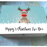 Personalised Christmas Eve Box - Reindeer - Wooden Colour Printed -