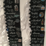 Black Groom Box Wedding Tags - Colour Printed Many Designs