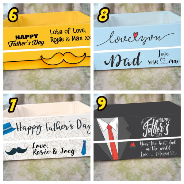 Personalised Fathers Day Crate Design 6-9
