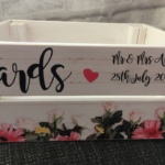 Personalised Printed Wedding Wooden Crate, Cards or Gifts